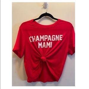 Champagne Mami  cropped shirt size : S